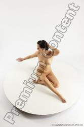 Nude Woman White Sitting poses - ALL Slim long brown Sitting poses - simple Multi angle poses Pinup